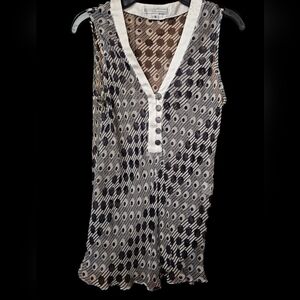 Women's Sheer Parameter‎ Sleeveless Top Size Small